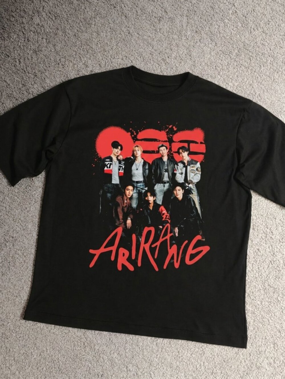 BTS Arirang Unisex T-Shirt, Kpop Concert World Tour 2026 tee Reprint
